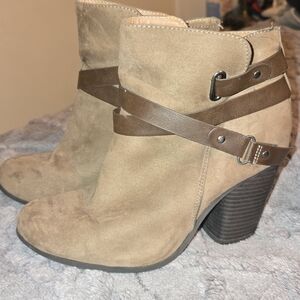 Torrid Brown Ankle Boots with Straps